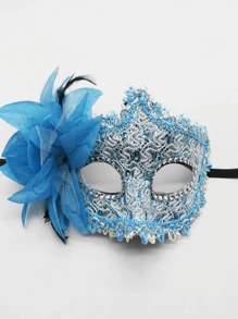 Modische, elegante und kreative Rose Spitzenmaske, schönes Design für Maskenball, Party, sexy Dessous Augenmaske, unisex, geeignet für alle Jahreszeiten, hergestellt aus ABS-Kunststoff