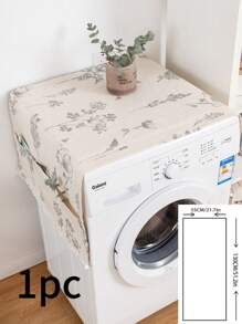 1 件植物印花洗衣机防尘罩，厨房装饰，家居用品，母亲节礼物，卧室装饰，花园，厨房装饰，夏季，海滩，旅行必备，房间装饰，软萌，毕业季 - 彩色 - 查看 14