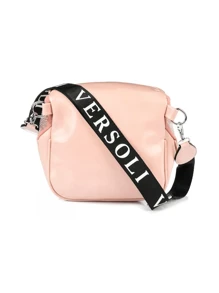 1 件耀眼闪亮时尚风格女士包，多功能单肩包收纳休闲包手提包，适合旅行、学生、购物、休闲、度假 - 粉色 - 查看 4