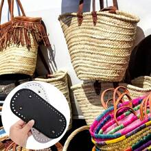 4pcs/Set 45cm Knit Bag Bottom Strap, Handmade Weaving Bag Handle Strap & Zipper Accessory - Multicolor - View 7