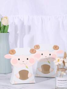 12/6件创意小羊造型礼盒，节日礼品包装盒，适用于古尔邦，生日派对零食包装盒，随身携带礼盒 - 彩色 - 查看 4