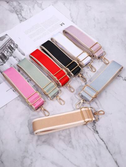 1 pieza Correa ajustable de unicolor para bolso de mano, accesorio minimalista para bolso