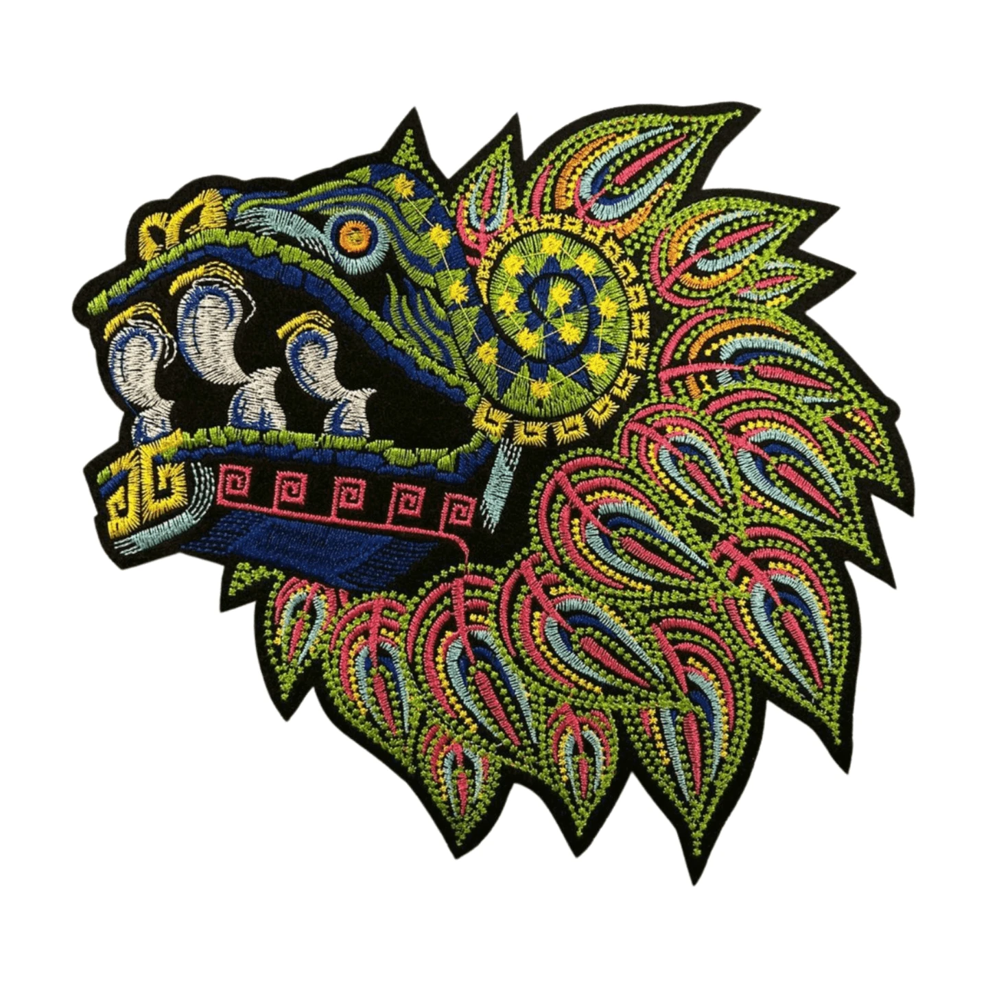 1 pieza Parche Bordado Termoadhesivo Para Ropa Con Diseño Prehispánico - Multicolor - Ver 1