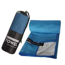 1 pezzo Asciugamano da viaggio e sport in microfibra, compatto, leggero, altamente assorbente, adatto per escursioni, yoga, allenamento, backpacking, palestra