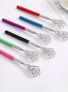 Extendable Back Scratcher, Stainless Steel Portable Telescopic Rubber Handle Back Scratchers For Thanksgiving, Birthday, Christmas Gifts - Multicolor - View 11
