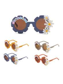 Custom Fashion Glasses - Cute Outdoor Enthusiast Glasses, Perfect Family Gift, Mixed Color AC Lens, PC Frame, Casual Style Fishing A Stylish Piece Of Women's Glasses, Decorative Fashion Glasses, Ideal Party Gift. (Random Letter Color) - Multicolor - View 5