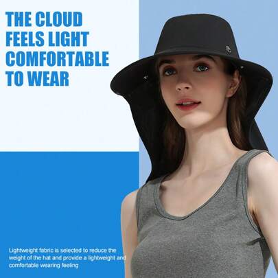 CAMEL CROWN Camel Bucket Hat With Large Brim Sun Hat UV Protection Summer Full Face Sun Hat All-Round Sun Hat