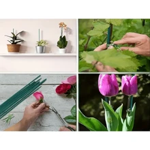 15/30 Pieces Green Bamboo Plant Stand, Indoor Gardening Wooden Flower Support Rod For Indoor And Outdoor Plant Support, Potted Plants