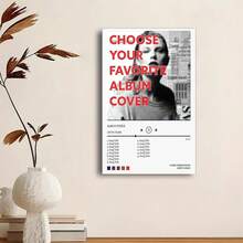 Framed Custom Album Cover Posters Wall Art, Of Spotify Wall Decor, Request Your Own Album Cover Canvas Wall Frame, Custom Poster For Room Decor, Music Album Posters - Đã đóng khung - Xem 3
