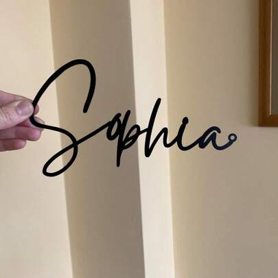 Customized Metal Letters - Personalized Laser Cut Name - Calligraphy Name Plaque - Baby Name Wall Decor - Metal Wall Art - Home Decor - Wedding Backdrop - Custom Text - Any Cursive Font - Children's Room Nursery Decor Gifts Birthday Graduation,Multi-Functional,Durable,Anti-Mold,Ornamental,Reusable,Exquisite,Stylish,High-Quality,Colorful,Modern,Custom,Personalized,Unique,Ideal Gifts For Him,Ideal Gifts For Her,Boyfriend,Dad,Girlfriend,Mom,Family,Friends,Tea Room,Home,Garden,Office,For Anniversaries,For Valentine's Day,For Mother's Day,For Birthdays,For Father's Day,For Graduation,For Weddings,For Housewarming