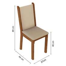 MADESA Dining Chairs - Brown - View 3