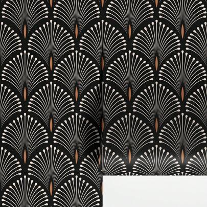 Black And White Art Deco Style Inspired Floral Removable Wallpaper Black Deco Modern Wallpaper Peel And Stick Wallpaper Adhesive Wallpaper Wallpaper Peel Stick Wall Mural 1 Roll 17.7" X 78.7" / 118.1" Room Decor Home Decor Wall Decor Bathroom Decor Wall Art Kitchen Home Decor Living Room Wall Paper Wall Stickers House Decor Bedroom Decor Room Decoration Stuff Living Room Decor Wallpapers