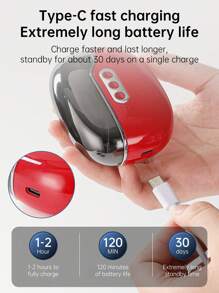 三合一电动指甲钳，带LED指甲灯，USB充电，三档速度，自动修剪，低过敏性，男女皆宜 - 包含指甲油架和收纳盒，美甲必备 | 时尚指甲钳 | 耐用电池，美甲工具 - 彩色 - 查看 6