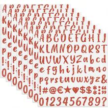 Set de 8 hojas de pegatinas de letra brillante con brillo dorado, plateado y negro. Las letras y los números cursivos adhesivos se usan para etiquetas DIY, para tarjetas de felicitación, decoración de scrapbook, buzón, cocina, gorro de graduación, logotipo, manualidades