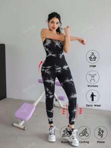 OKAY MODA XIA SHOP mono deportivo para mujer, conjunto de yoga de baile a la moda