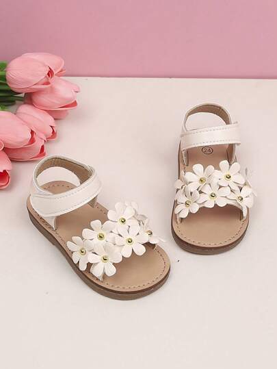 女童碎花凉鞋，中/小码儿童夏季新款软底优雅公主风甜美淑女时尚鞋