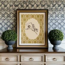 1pc Vintage Cowboy Wall Art Picture Nancy Meyers Style Prints Canvas Paintings Cowboy Poster Cottagecore Decor For Bedroom, Living Room, Or Farmhouse Wall Decor Gift For Her No Framed Or Framed - Multicolor - View 3