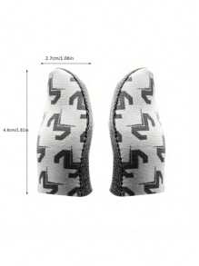 4pcs(2 Pairs) Gaming Finger Sleeves With Metal Case, Breathable Finger Caps For Phone Game Touch Screen Controls