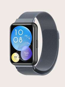 1 件普通不锈钢镂空米兰尼斯磁性可拆卸表带，适用于华为 Watch Fit 2 - Watch Fit 2 - 查看 10