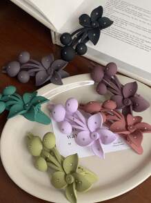 1 件新款樱桃夹发夹，水钻发夹配件，适合日常使用、节日、女性礼物 - 彩色 - 查看 2