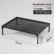 1-Piece Outdoor Dog Cot With Mesh Fabric - Summer Breathable & Cool Rest Bed For Small And Medium-Sized Dogs - Multicolor - View 16