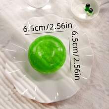 Green Apple Squishy Stress Relief Toy, Slow Rebound, Ultra Soft, High-End Design, Suitable For Office Use, Ideal Birthday, Easter Or Party Gift - Multicolor - View 2