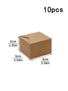10pcs/20pcs/30pcs Paper Cupcake Boxes, Single Cupcake Containers, Portable Cupcake Stands, Suitable For Bakeries, Weddings, Parties, Gifts