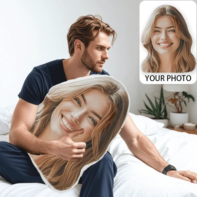 Gối ôm in ảnh cá nhân theo yêu cầu - Gối tựa đầu in ảnh cá nhân - Gối ôm in ảnh toàn thân theo yêu cầu - Quà tặng ghép ảnh cho bạn trai/chồng/vợ - Quà Giáng sinh, Quà sinh nhật, Quà gia đình, Đồ chơi & Trò chơi, Đồ trang trí sáng tạo theo yêu cầu, Có thể giặt máy, In kỹ thuật số, Túi đựng đồ du lịch