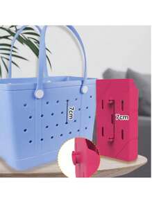 1pc,Multi Color Phone Case Wallet Holder Insert Accessory Compatible With Bogg Bags, Soft Rubber Accessories,For Bogg BagDecorative Charm Inserts For Storage Phone Case Key Lipstick Sunglass Wallet Phone ,EVA Cave Bag Storage Bag, Beach Bag Storage Bag, Swimming Beach Bag Storage Bag, Soft, Waterproof, Wear-Resistant, Easy To Clean, Reusable