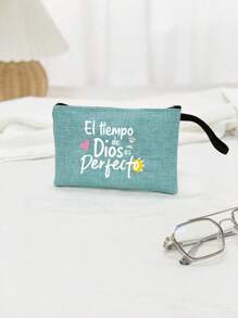 Bộ 2 túi vải lanh màu xanh dương có quai xách, in họa tiết chữ "El-Tiempo Love", quà tặng cá nhân hóa cho kỷ niệm ngày cưới hoặc sinh nhật bạn bè, túi tote thời trang nữ bằng vải canvas có nút cài, chất liệu vải lanh dày dặn. - Màu xanh lam - Xem 7