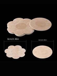 30 件，一次性乳头贴，无痕胸贴，防突出点，透气超薄无纺布乳头贴，优雅无痕乳头贴，薄而坚固的乳头贴，舒适的一次性乳头贴 - 女士贴身胸罩衬里 - 与时尚和泳装完美搭配 - 杏色 - 查看 3