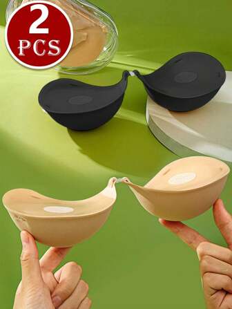 5cm Thick Invisible Adhesive Bra/Breast Lift Tapes, Black - Suitable For Strapless Dresses, Enhances Cleavage, Lifts And Shapes Petite/Small Bust