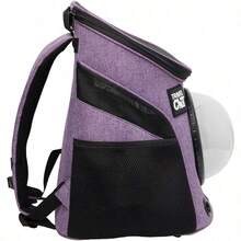 Fat Cat Backpack Carrier - Airline Approved Cat Carrier With Space Capsule Bubble For For Small Cats, Kitten - Premium Grey Heather Cat Carrier Backpack For Outdoor, Travel, Hiking, Pet Supplies