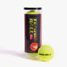 WIN.MAX 3pcs/Set High Elastic Rubber Tennis Balls, Professional Competition & Training Use, Suitable For Beginners & Teenagers, Applicable For Training, Match, Massage And Ball Machines, Tennis Court Specific - Yellow - View 4