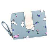 Girl's Cartoon Rabbit Wallet, Student Zipper Coin Purse, Ladies Short Wallet, Tri-Fold Coin Pouch, Multi-Card Holder - Multicolor - View 9