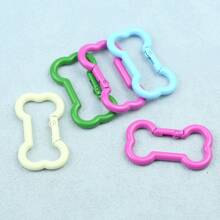 3pcs Bone-Shaped Carabiner Key Chains, Suitable For DIY Jewelry, Outdoor & Daily Use - Bone Paint Buckle - View 4