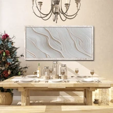 1 件大型现代抽象帆布墙艺术，混合颜色线条和纹理绘画海报，客厅和卧室的墙壁装饰，易于悬挂，无需电力，帆布海报，带或不带框架，大学宿舍公寓装饰，酒店、家庭、客厅、卧室、浴室和办公室生日毕业的墙壁装饰礼物