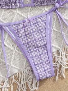 Bikini sexy y elegante para mujer para la playa y resort, traje de baño de 2 piezas con última tecnología de tejido para mujer