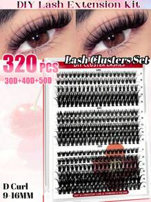 600 piezas Extensiones de pestañas individuales con rizado D, 6 estilos de 30D+40D+50D+60D+80D+100D, de 10-18mm, extra gruesas y naturales con volumen dramático, ultra suaves y súper ligeras, reutilizables, kit de extensión de pestañas segmentadas falsas para uso personal en casa para la vida diaria, boda, cita, fiesta, festival de música, viaje y primavera