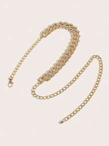 1pc Elegant Rhinestone Waist Chain For Women, Fashion Waist Belt For Weddings, Mother's Day Gifts, Pair With Ball Gowns, Evening Dresses, Western Belts, Gold Belts, Parties, Weddings, Festivals