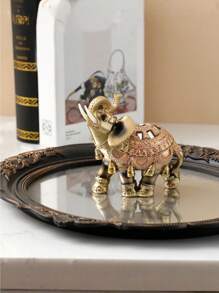 Artisanat en résine d'éléphant, décorations en verre, décorations d'éléphant, éléphants de style européen