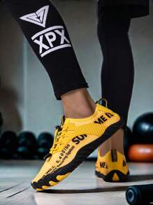 L.S.W.P 男女通用透气水鞋 - 速干、防滑五指水上运动鞋，适合室内健身、举重、瑜伽和户外活动，如海滩、游泳、冲浪和徒步旅行 - 耐用橡胶鞋底、系带闭合、四季皆宜、沙滩鞋 - 黃色 - 查看 11