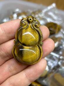 1pic Natural Tiger Eye Calabash Crystal Pendant,Birthday Gifts, New Year's Gifts, Christmas Gifts, Valentine's Day Gifts