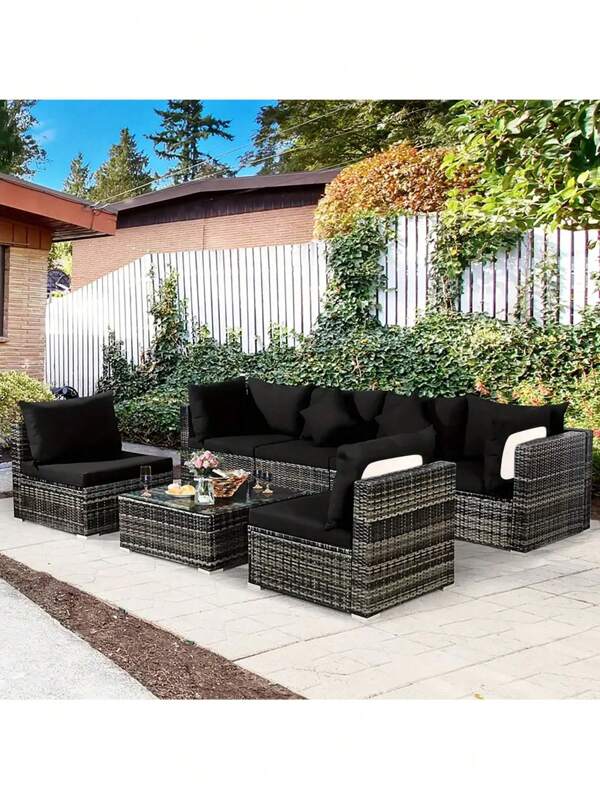 1pc Solid Color Milk Silk Elastic Sofa Cushion Cover, High Stretch Dustproof Universal Seasonal Use Suitable For Garden Patio Outdoor Rattan Sofa Seat Protector Slipcover