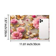 1pc Vintage Floral Pattern Absorbent Coaster, Suitable For Espresso Machines, Sinks, Faucets, Bathroom Cup Holders, Home Decor And Kitchen Accessories - FULSD284 - View 13