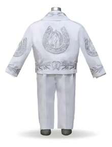 Traje charro para niño Traje Bautizo niño - Blanco - Ver 4