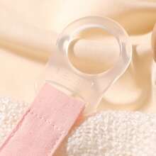 2 件/包带松紧带的奶嘴夹 | 婴儿奶嘴链夹 | 通用奶嘴夹，带山毛榉木扣，适用于婴儿出牙玩具牙胶 | 男孩女孩的理想婴儿礼物 - 彩色 - 查看 10