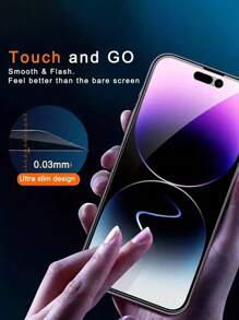 3 Packs Tempered Glass Privacy Screen Protector Compatible With Iphone 6/7/8/11/12/13/14/15/16 Series X XS MAX XR Pro Pro Max Mini Plus, Smooth Surface, High Definition, Easy To Install, Scratch Resistant, 9H Hardness, Full Coverage Privacy Protection - Black - View 6