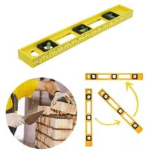 Hand Level Leveler 3 Bubbles And Ruler 50cm 20 Inches