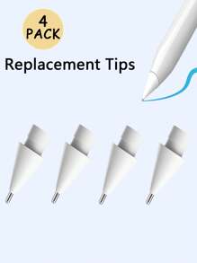 4 Packs Colorful Replacement Tips Compatible With Apple Pencil 2nd Generation, Apple Pencil 1st Generation, Apple Pencil Pro & Apple Pencil USB-C Pen Like Nibs - Multicolor - View 12